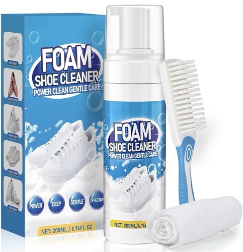 Shoe cleaning kit with - with, brush